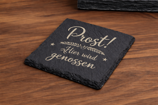 Untersetzer aus Schieferstein